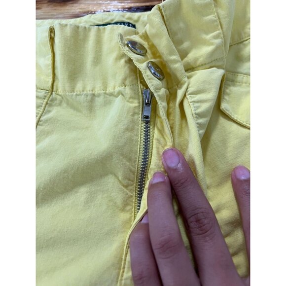 Lauren Active Ralph Lauren Capri Pants Woman Size 4 Solid Yellow Preppy Beach - Picture 12 of 16